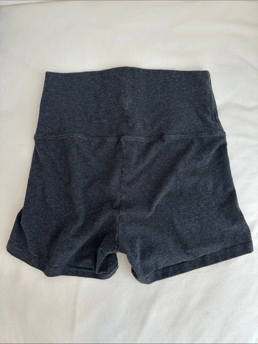 Aritzia TNA dark heather grey mini bike shorte